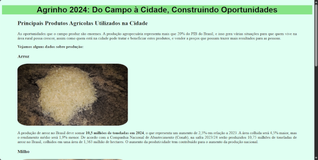 Site Agrinho 2024
